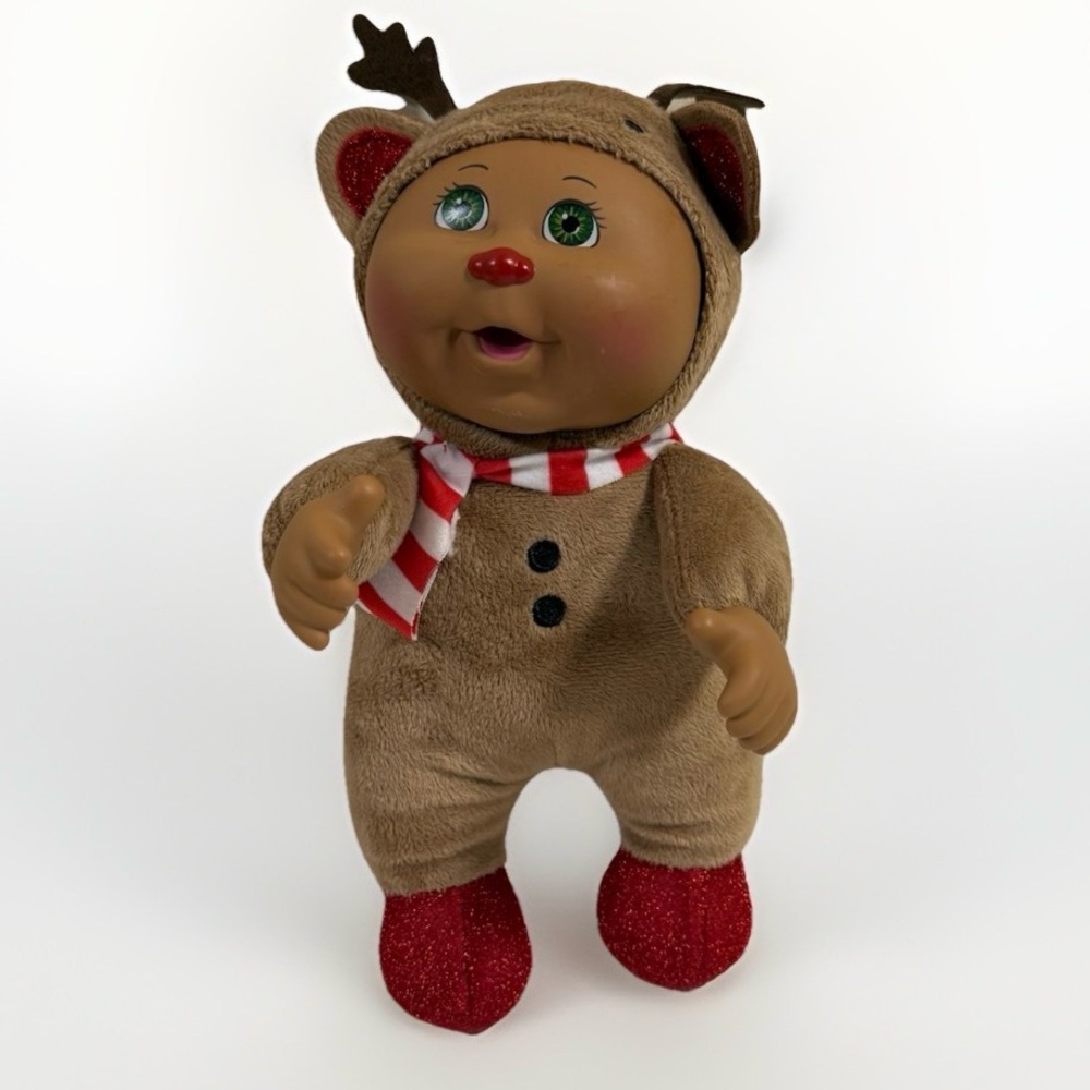 Cabbage Patch Kids Cuties HOLIDAY HELPER Dark Skin Doll TINK REINDEER Christmas